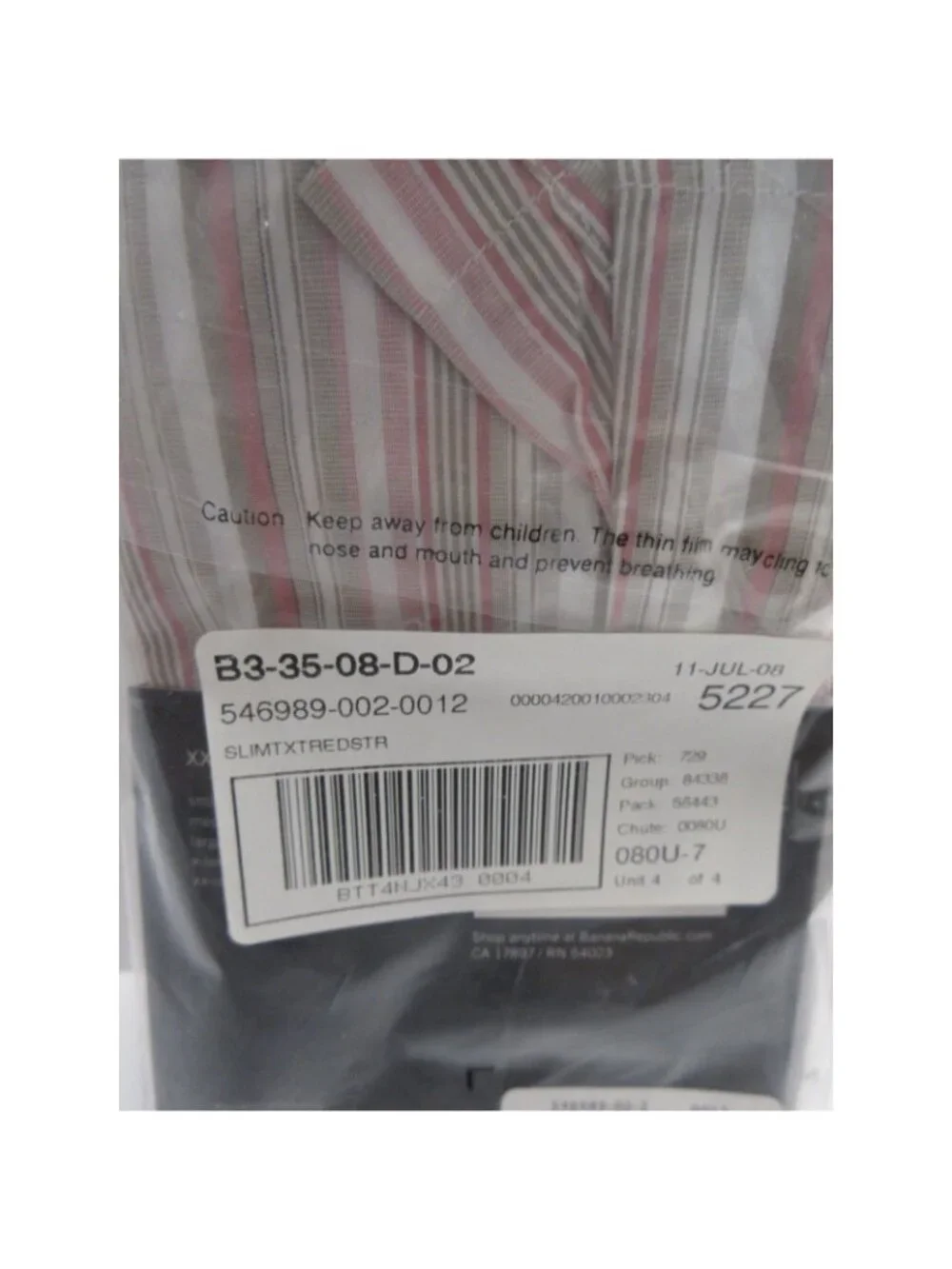 Banana Republic Underwear XXL Boxer Shorts Striped Y2K Cotton 2008 NEW